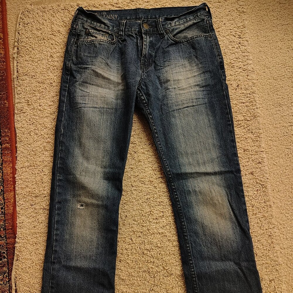 Bullhead Dillon Skinny Blue/Faded Jeans Size 31x32